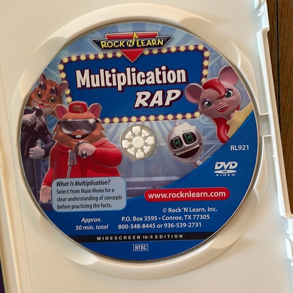 Rock N Learn Addition and Multiplication Rap DVD's - Picture 6 of 7
